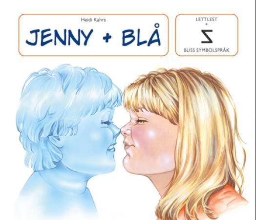 Jenny + Blå : lettlest + Bliss symbolspråk