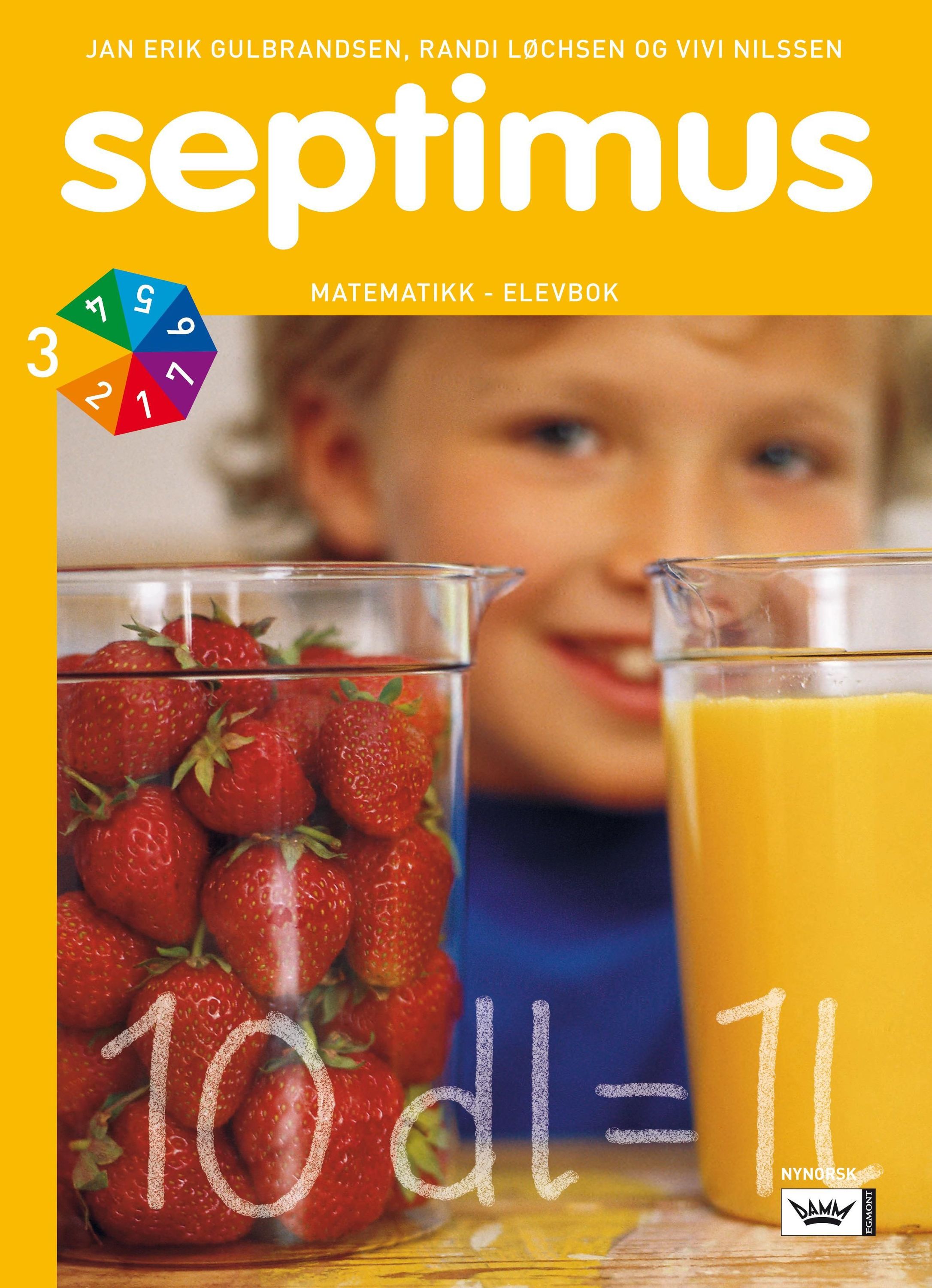 Septimus : elevbok 3 : matematikk for barnesteget