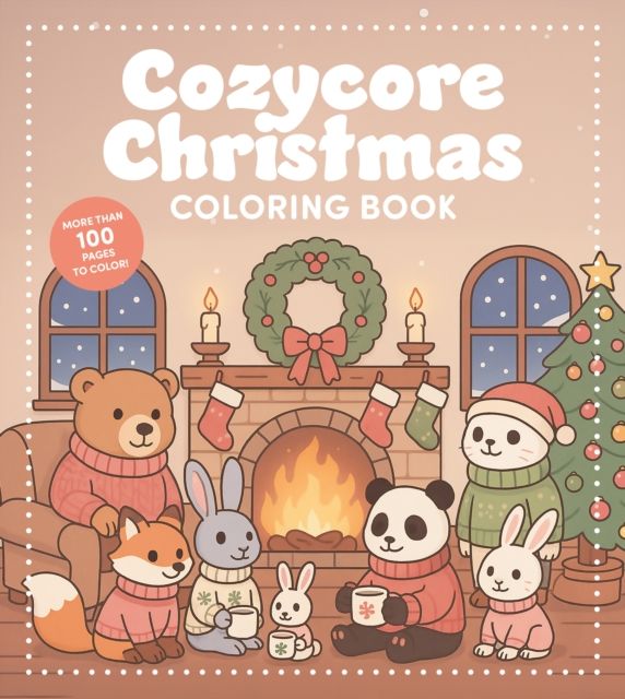 Cozycore Christmas Coloring Book : Celebrate the Season with Everything Cute and Cozy!