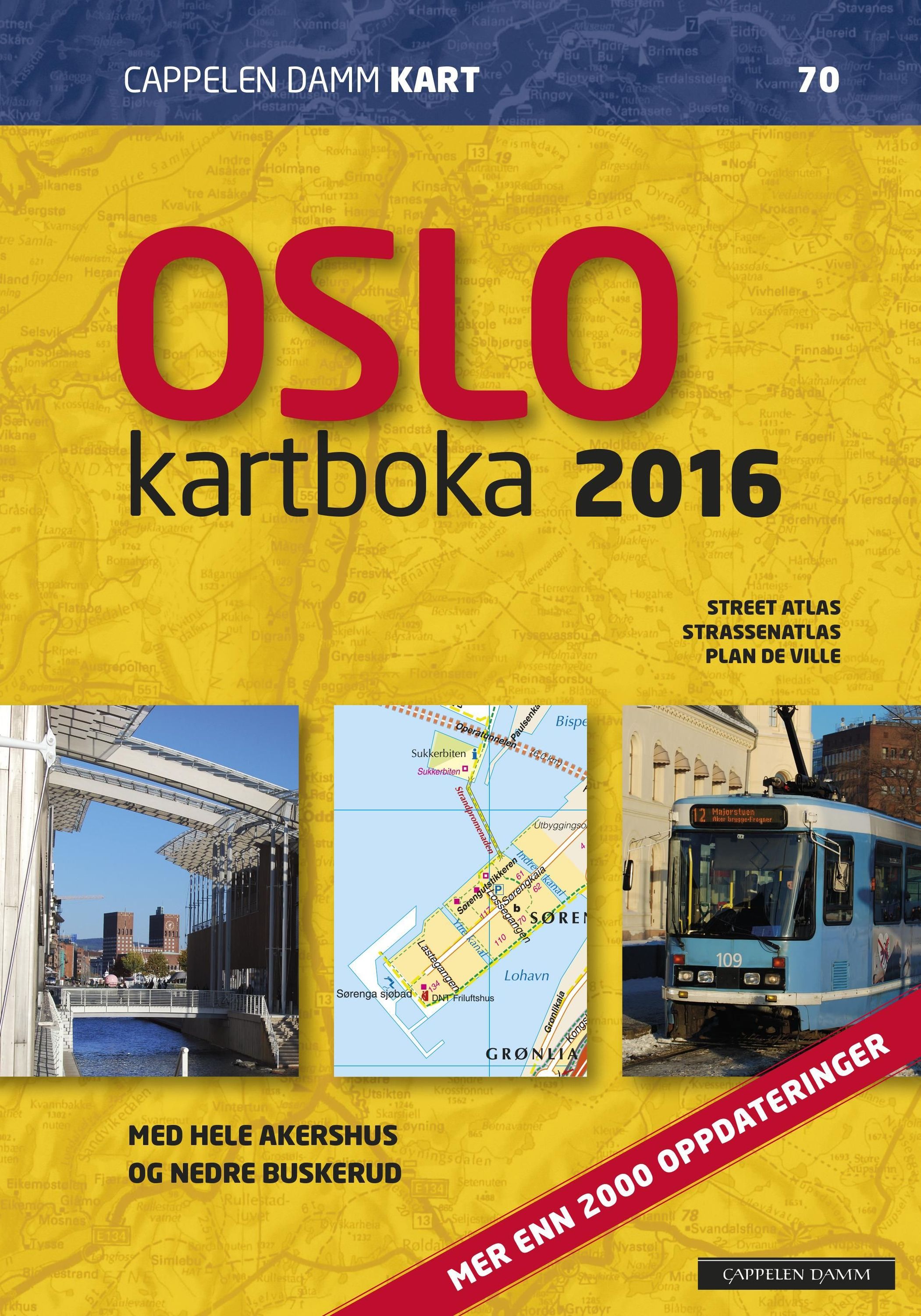 Oslokartboka 2016 : city atlas  = Stadtatlas = atlas de ville