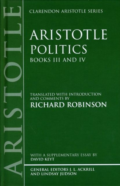 Politics: Books III and IV