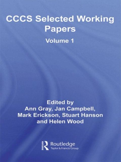 CCCS Selected Working Papers : Volume 1