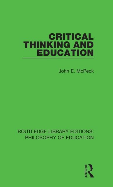 Critical Thinking and Education