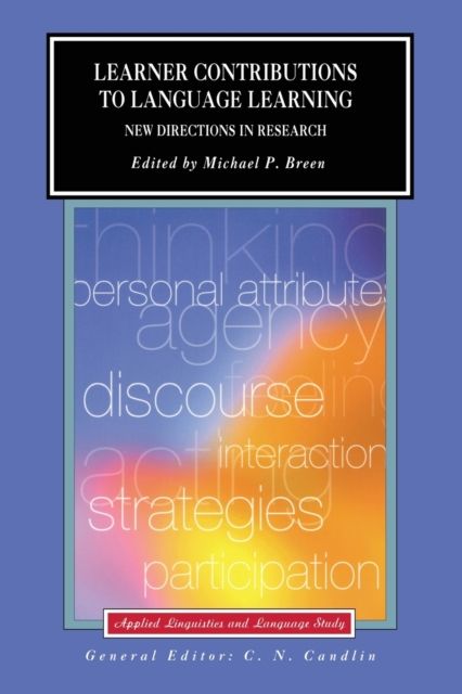 Learner Contributions to Language Learning : New Directions in Research