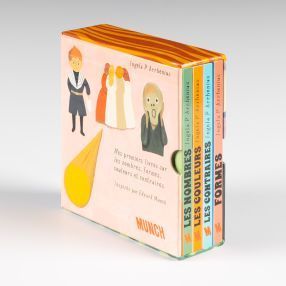 Mes premiers livres sur les nombres, formes, couleurs at contraires : inspirés par Edvard Munch