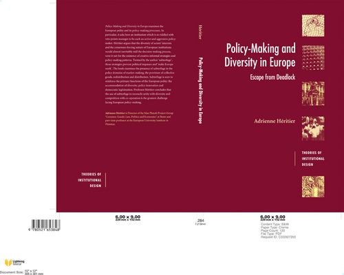 Policy-Making and Diversity in Europe : Escape from Deadlock