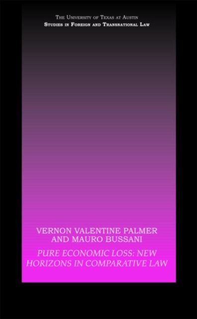 Pure Economic Loss : New Horizons in Comparative Law