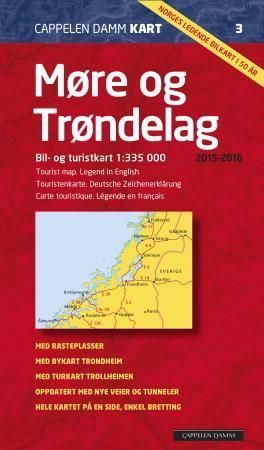 Møre og Trøndelag 2015-2016 : bil- og turistkart = tourist map = Touristenkarte = carte touristique