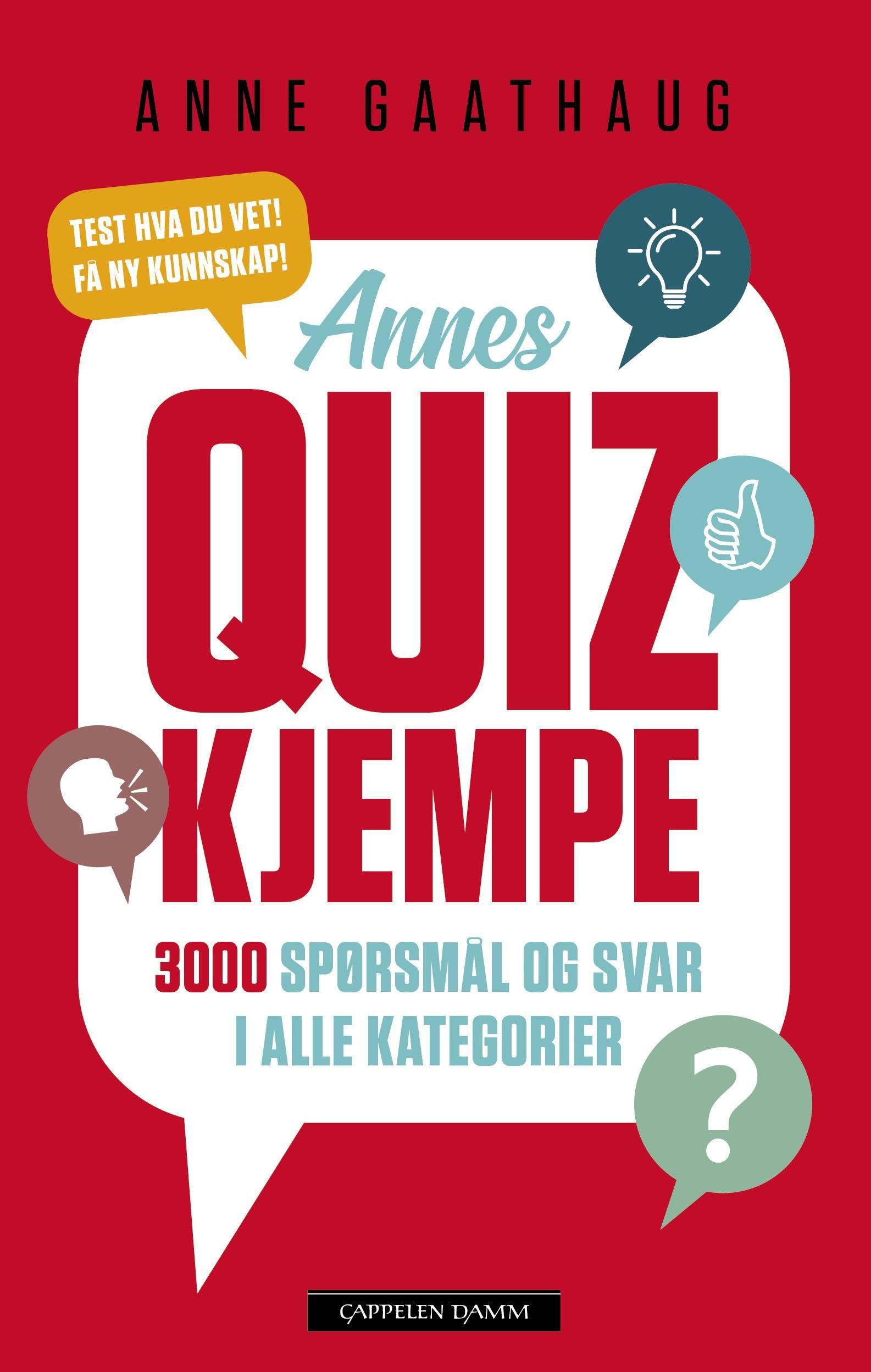 Annes quizkjempe : 3000 spørsmål og svar i alle kategorier