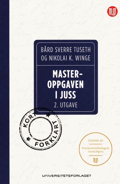 Masteroppgaven i juss : kort forklart