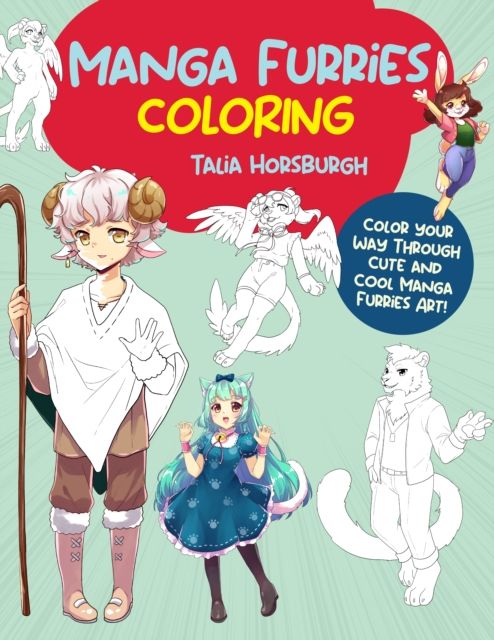 Manga Furries Coloring : Color your way through cute and cool manga furries art!