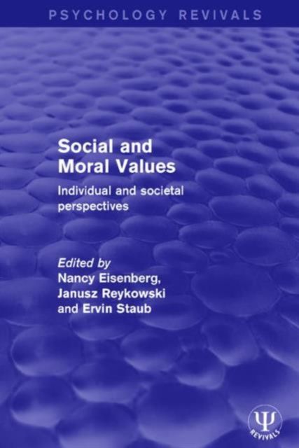 Social and Moral Values : Individual and Societal Perspectives