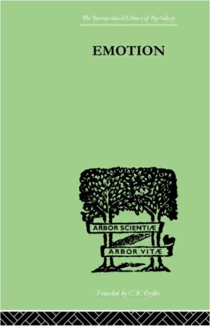 Forsidebilde av Emotion : A COMPREHENSIVE PHENOMENOLOGY OF THEORIES AND THEIR MEANINGS for