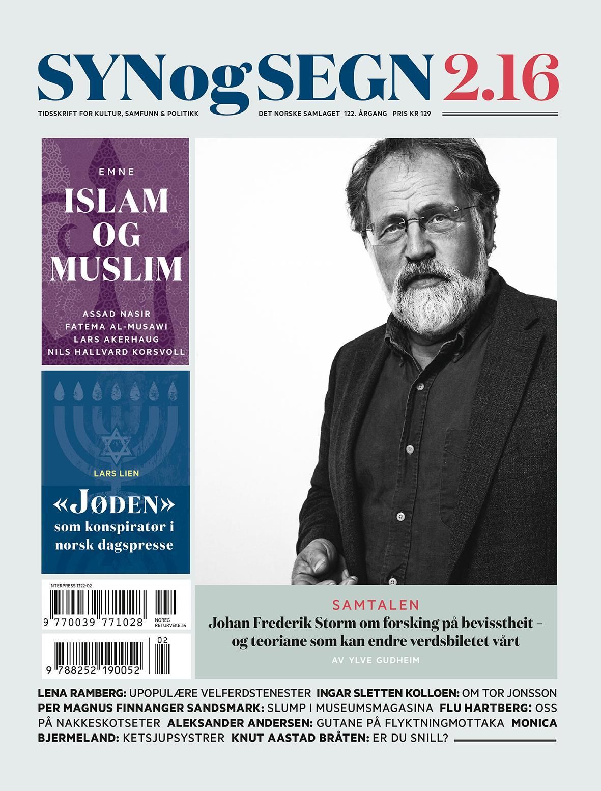 Syn og segn. Hefte 2-2016 : tidsskrift for kultur, samfunn & politikk