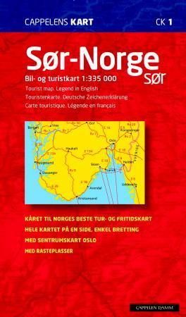Sør-Norge sør : bil- og turistkart = tourist map = Touristenkarte = carte touristique