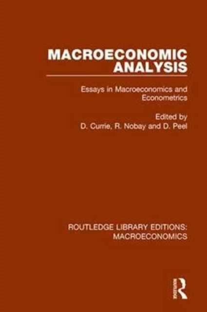 Macroeconomic Analysis : Essays in macroeconomics and econometrics