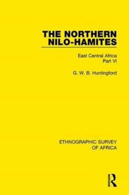 The Northern Nilo-Hamites : East Central Africa Part VI