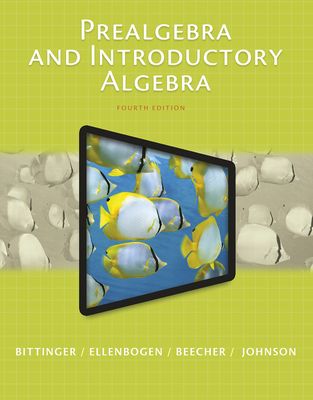 Forsidebilde av Prealgebra and Introductory Algebra