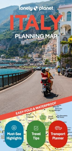 Lonely Planet Italy Planning Map : Durable, Waterproof, Easy-Fold Travel Map with Attractions, Itineraries & Transport Guide – Handy Slipcase for Japan Adventures