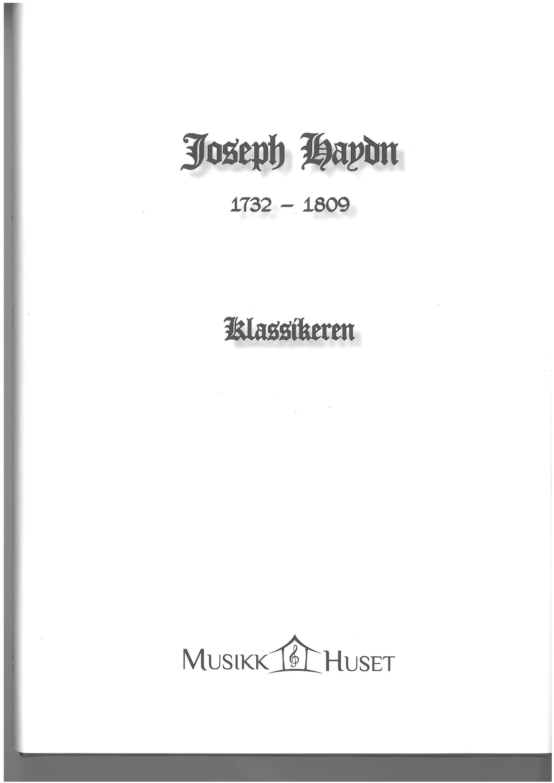 Joseph Haydn 1732-1809 : klassikeren : noteeksempler