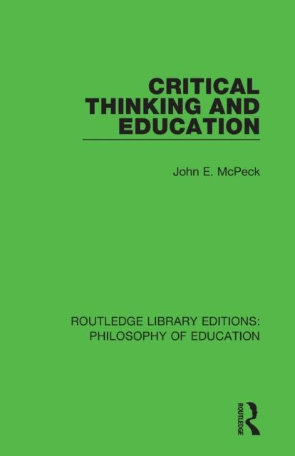 Critical Thinking and Education