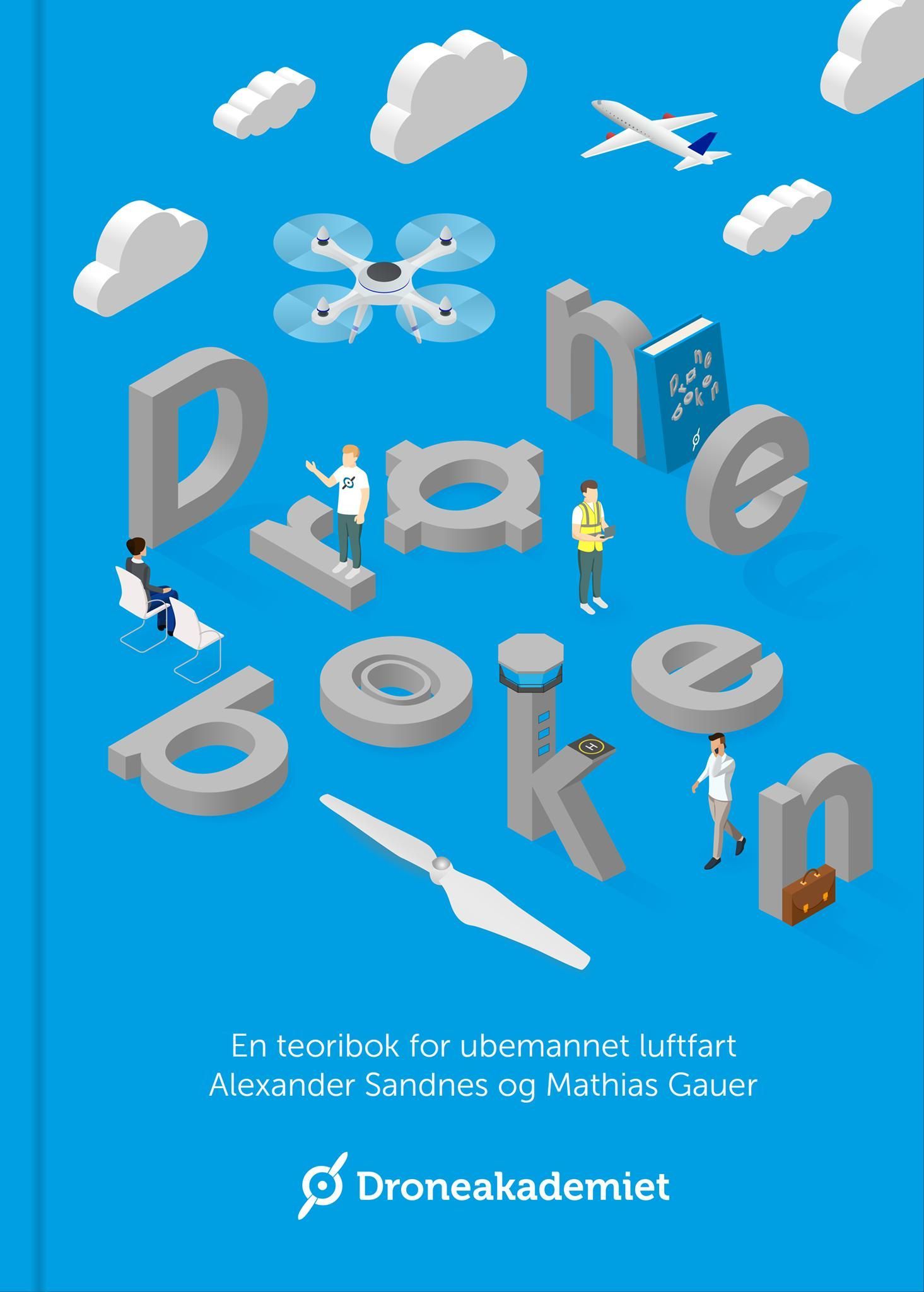 Forsidebilde av Droneboken : en teoribok for ubemannet luftfart