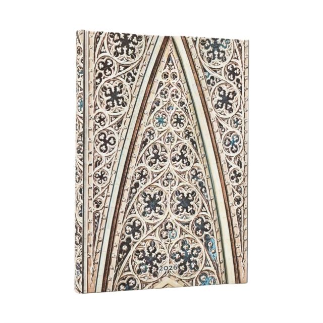 2026 Vault of the Milan Cathedral (Duomo di Milano) Midi 12-month Vertical Hardcover Flexi Dayplanner 2026 (Wrap Closure)