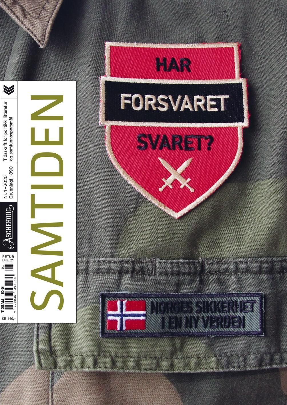 Samtiden. Nr. 1 2020 : tidsskrift for politikk, litteratur og samfunnsspørsmål