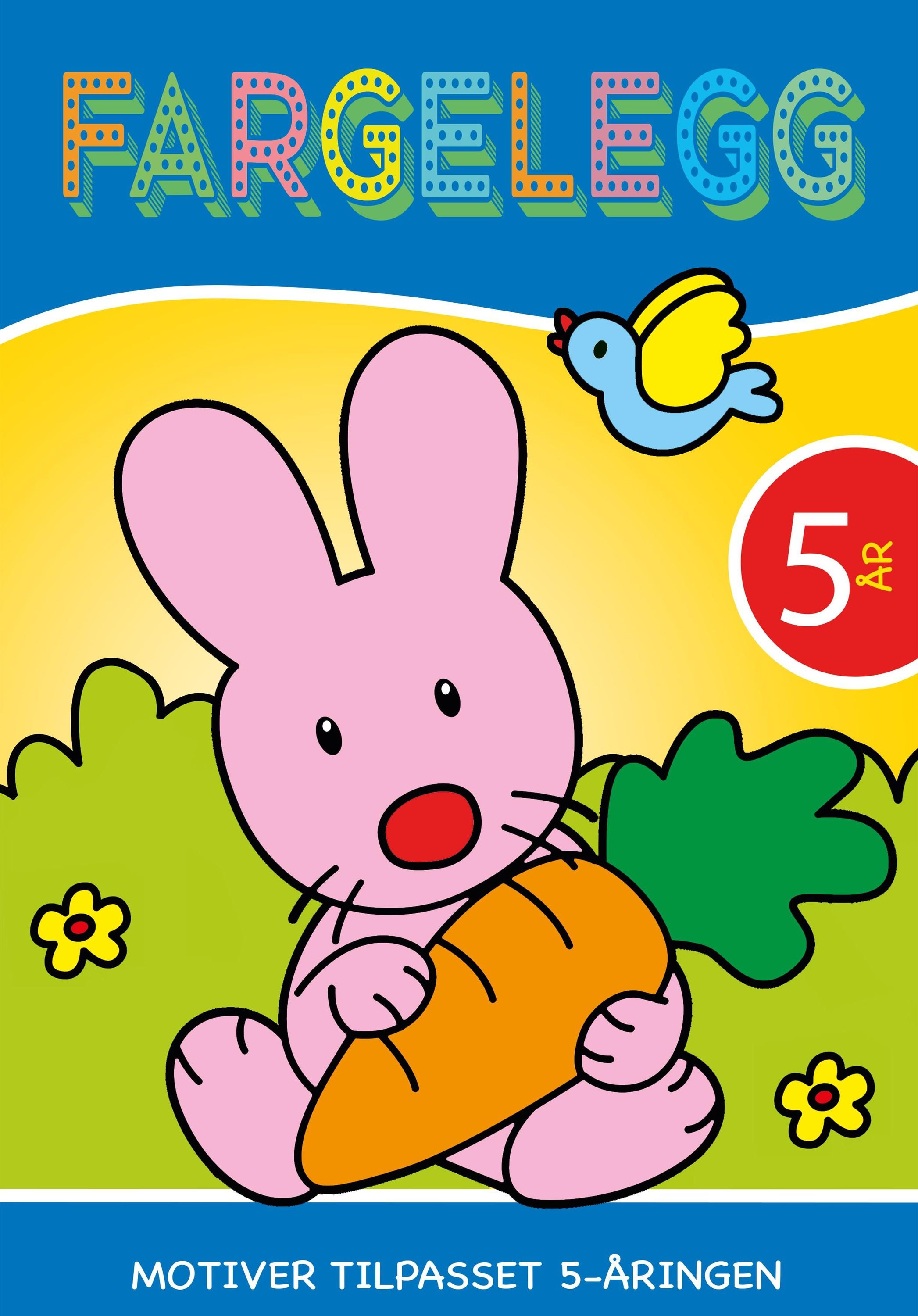 Fargelegg - 5 år : motiver tilpasset 5 åringen