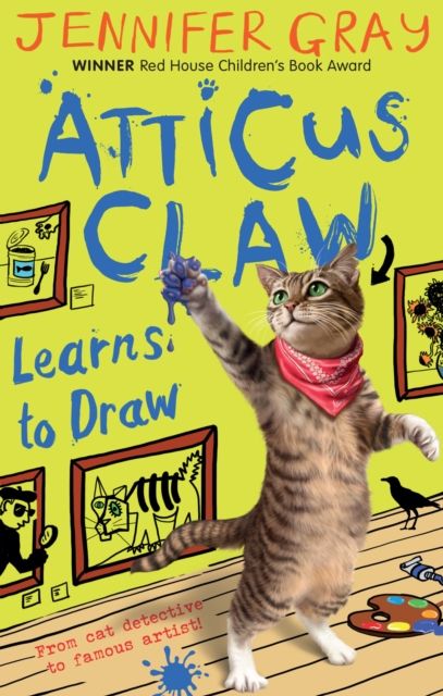 Atticus Claw learns to draw