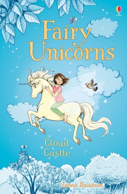 Fairy unicorns cloud castle