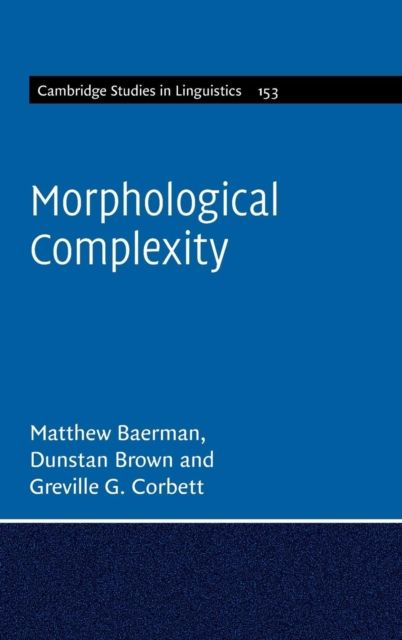 Morphological Complexity