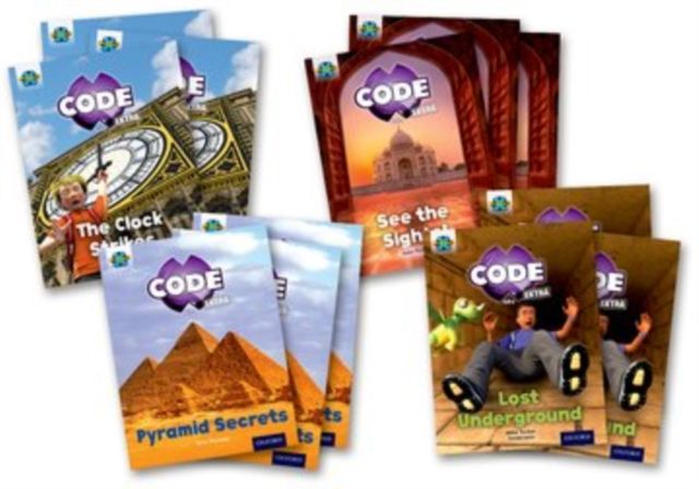 Project X CODE Extra: Purple Book Band, Oxford Level 8: Wonders of the World and Pyramid Peril, Class pack of 12