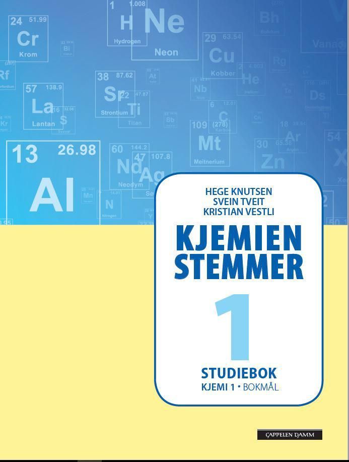 Kjemien stemmer 1 : studiebok : kjemi 1 ; kjemi for studiespesialiserende utdanningsprogram på Vg2