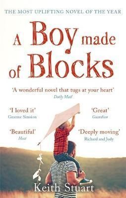 A boy made of blocks