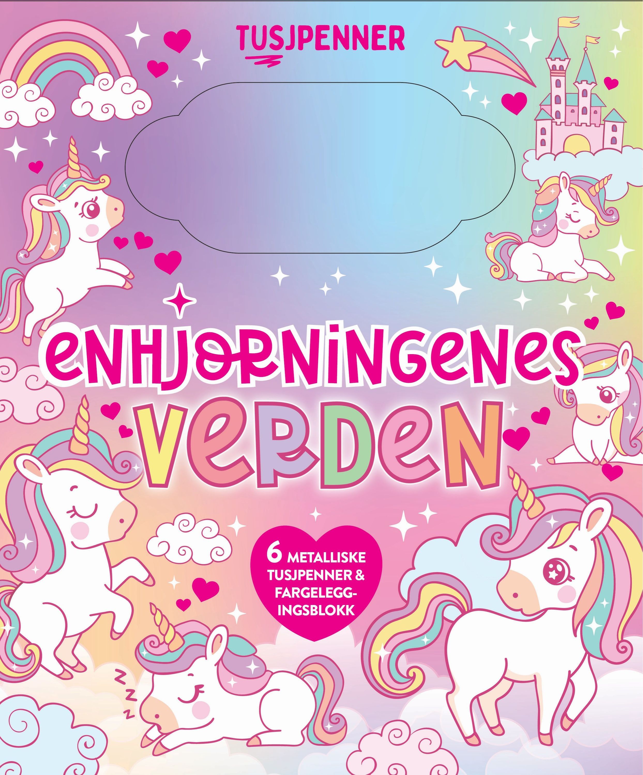 Enhjørningenes verden med metalliske tusjpenner
