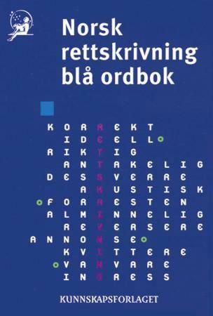Forsidebilde av Norsk rettskrivning blå ordbok