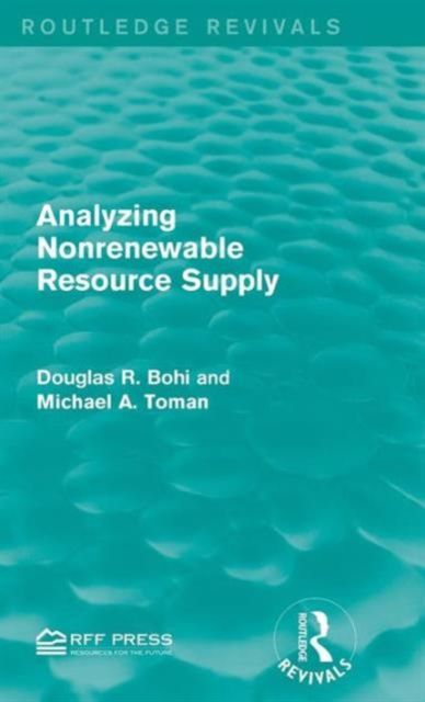 Analyzing Nonrenewable Resource Supply