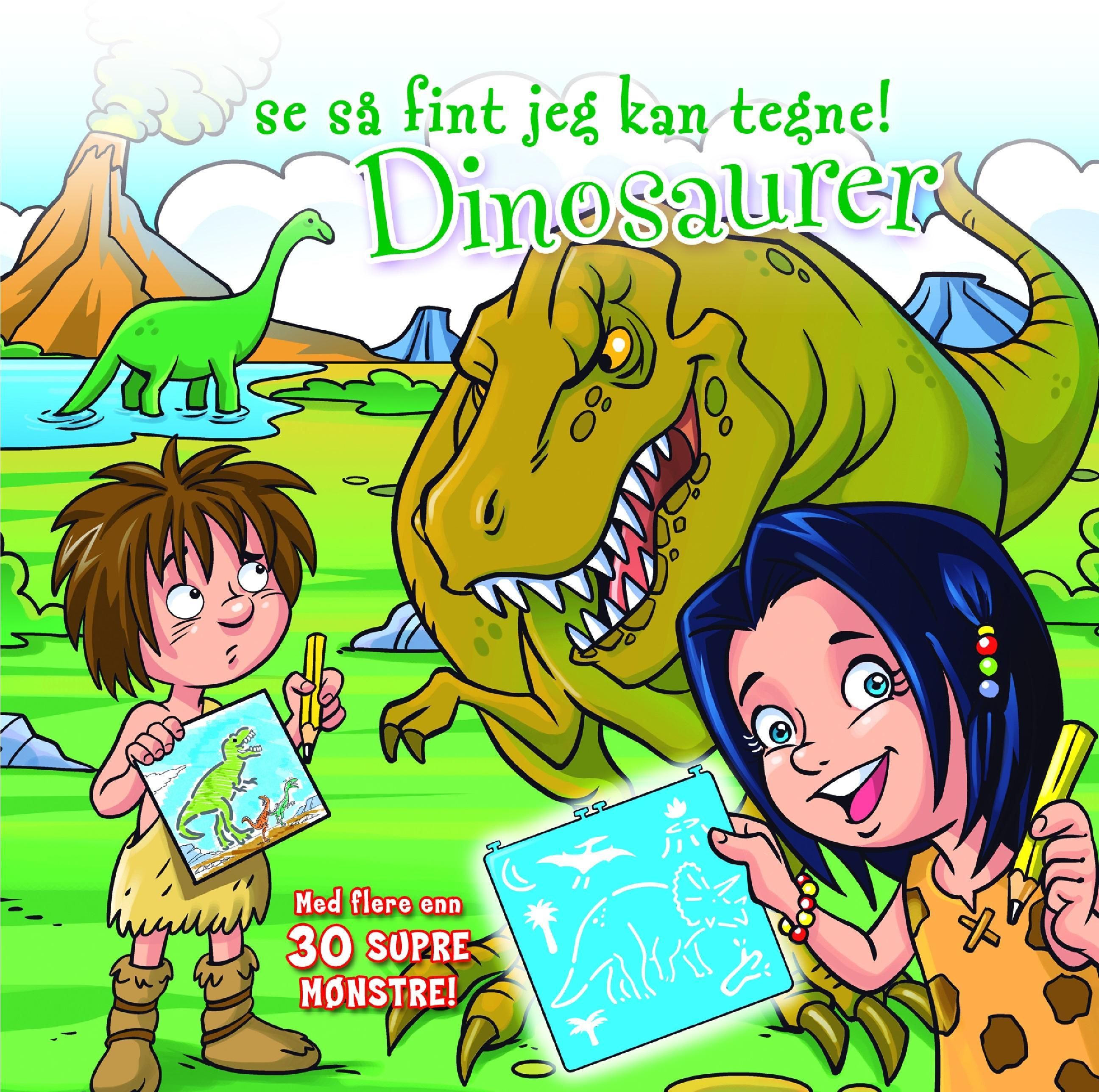 Dinosaurer : se så fint jeg kan tegne!