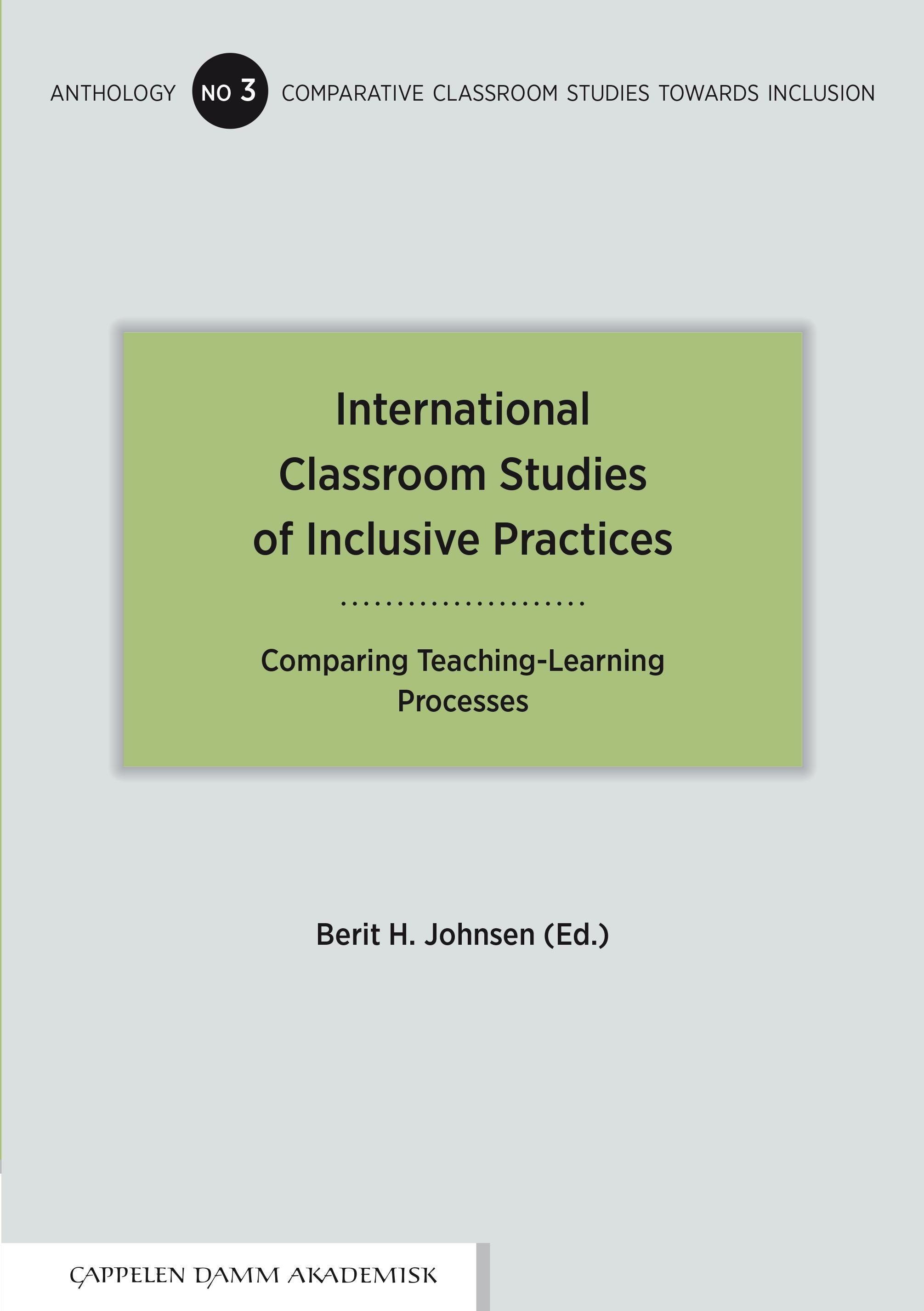Forsidebilde av International classroom studies of inclusive practices : comparing teaching-learning processes