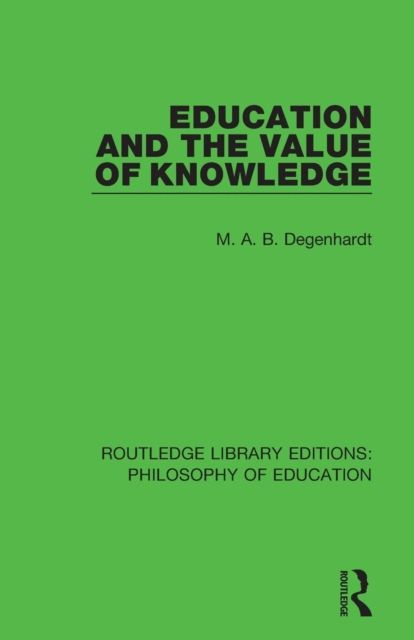 Education and the Value of Knowledge