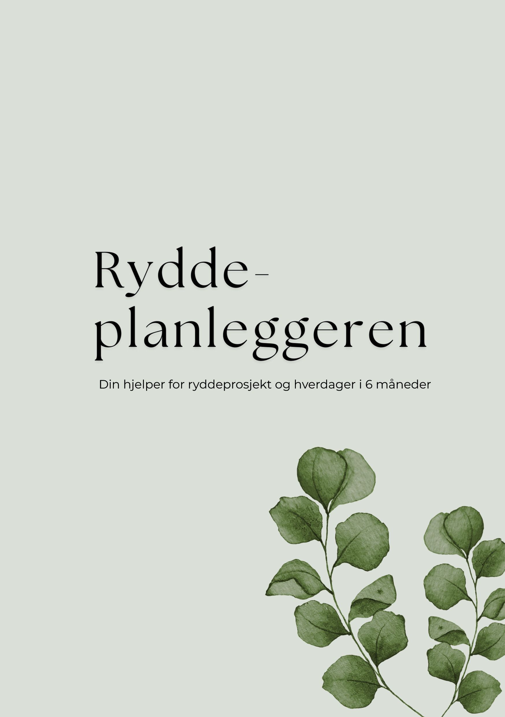 Ryddeplanleggeren : din hjelper for rydding og hverdager i 6 måneder