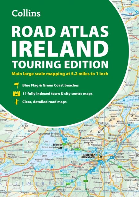 Road Atlas Ireland : Touring Edition A4 Paperback