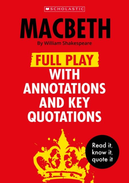 Forsidebilde av Macbeth: Full Play with Annotations and Key Quotations