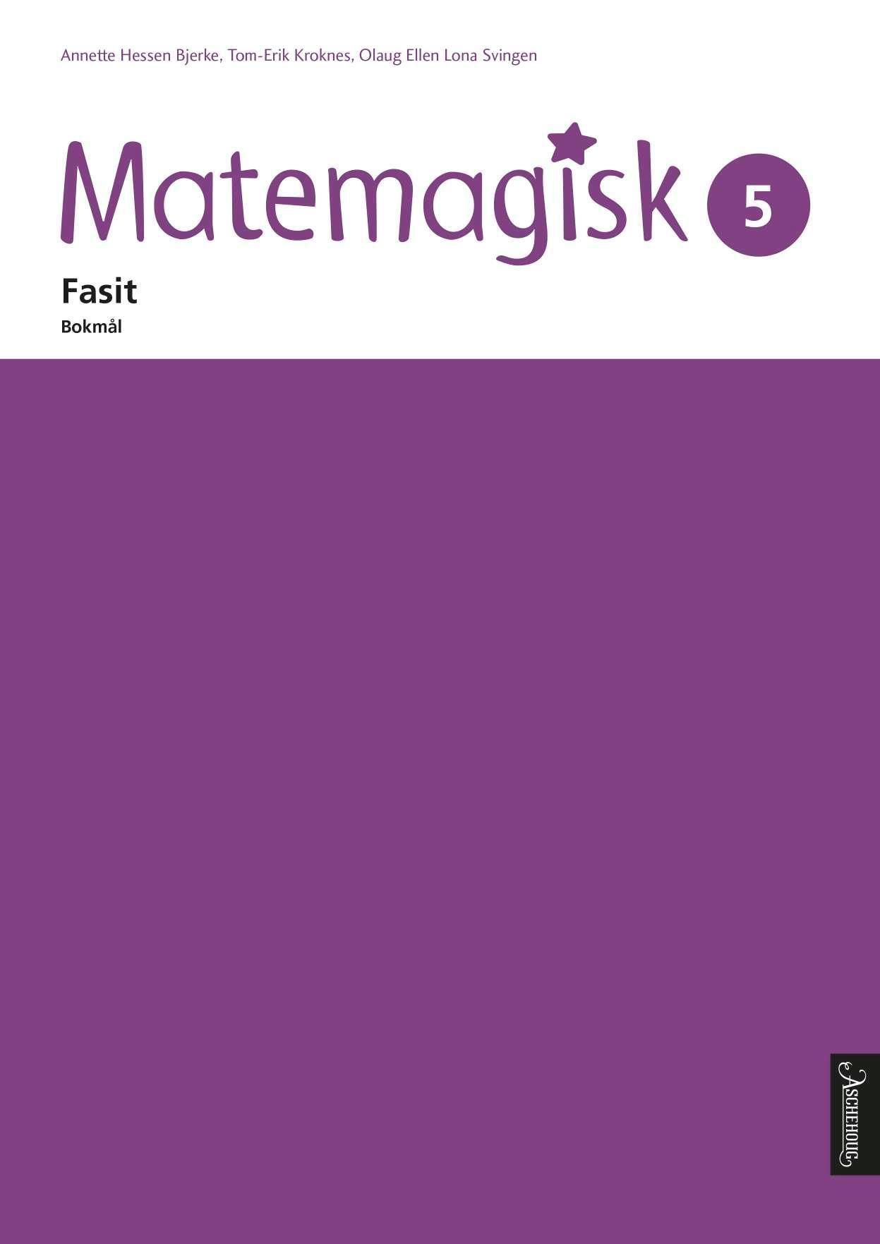 Matemagisk 5 : fasit