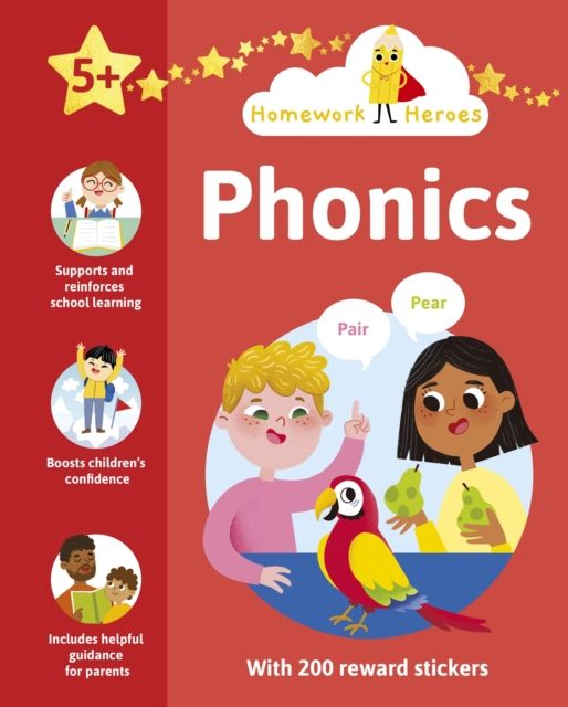 Forsidebilde av Homework Heroes: Phonics : With 200 Reward Stickers