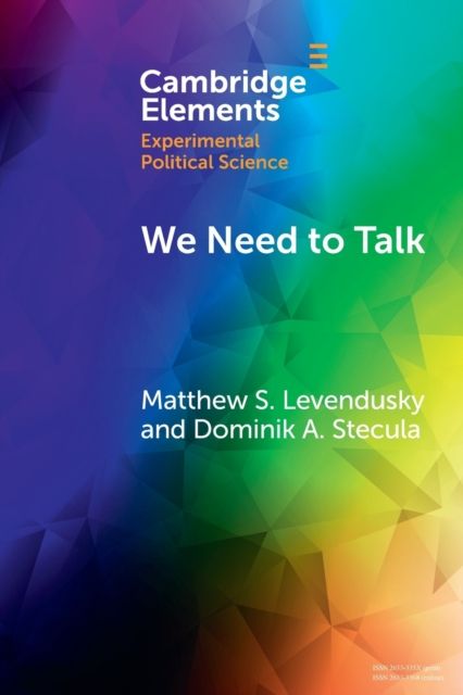 We Need to Talk : How Cross-Party Dialogue Reduces Affective Polarization