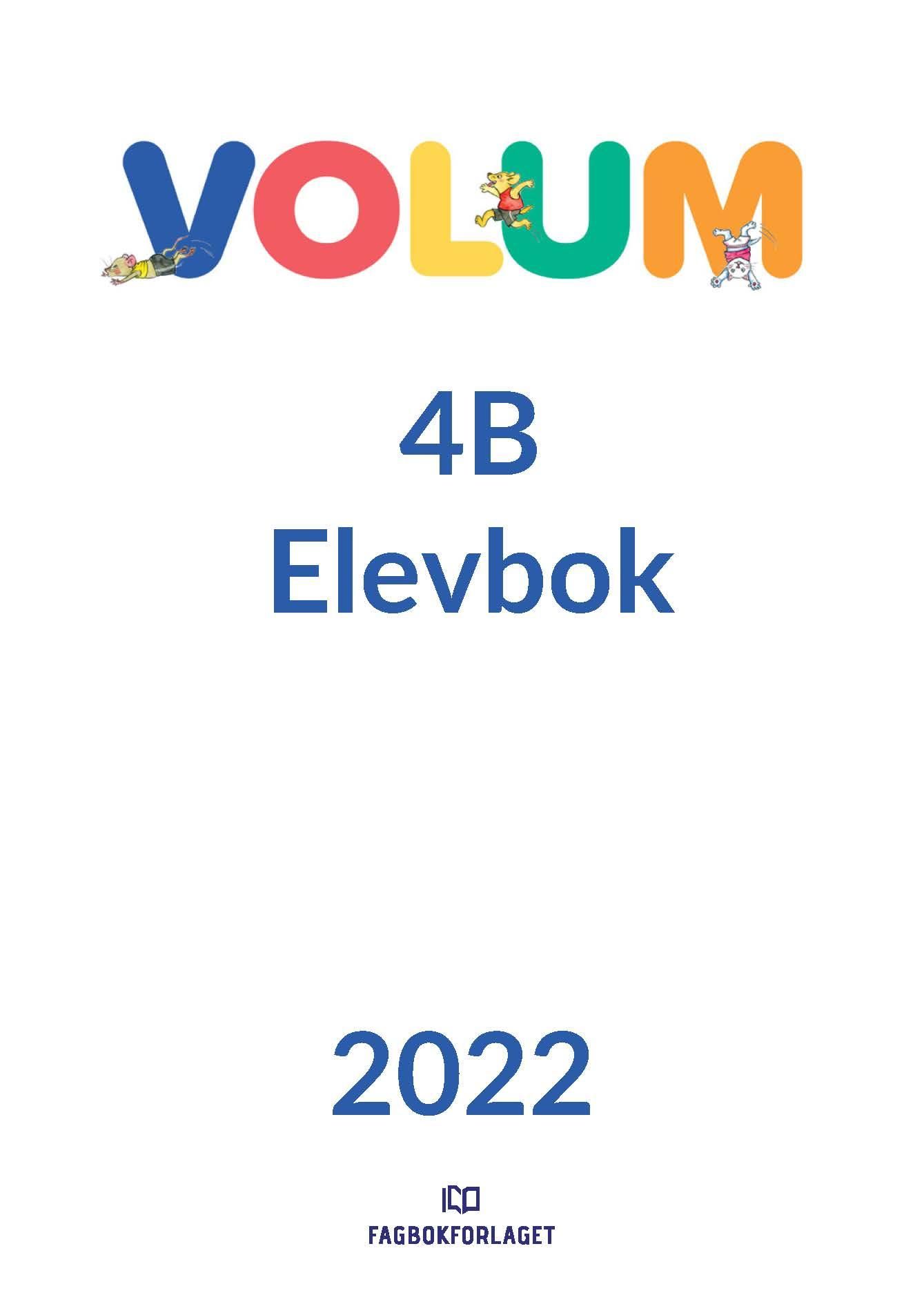 Volum 4B : matematikk for barnetrinnet. Elevbok
