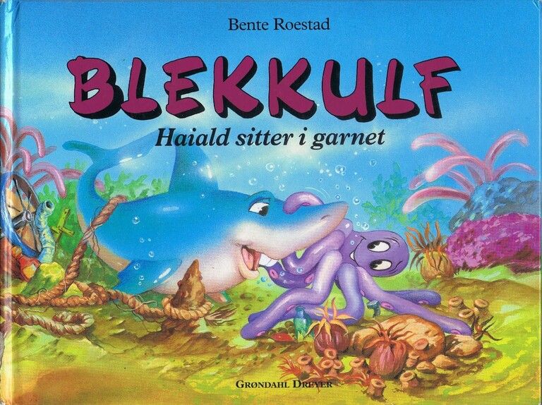 Blekkulf : haiald sitter i garnet