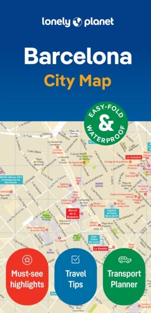 Lonely Planet Barcelona City Map